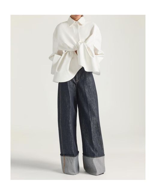 Givenchy White Asymmetric Shirt