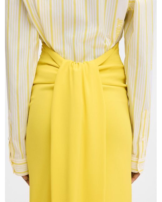 Jacquemus Yellow La Jupe Sablier Skirt