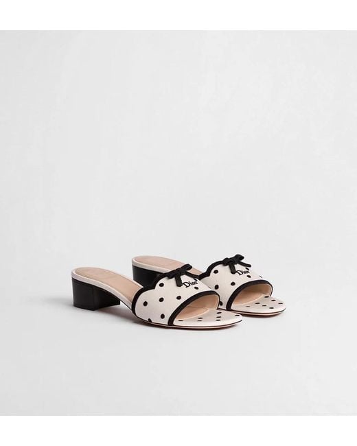 Dior White Mule De Tacon Dway