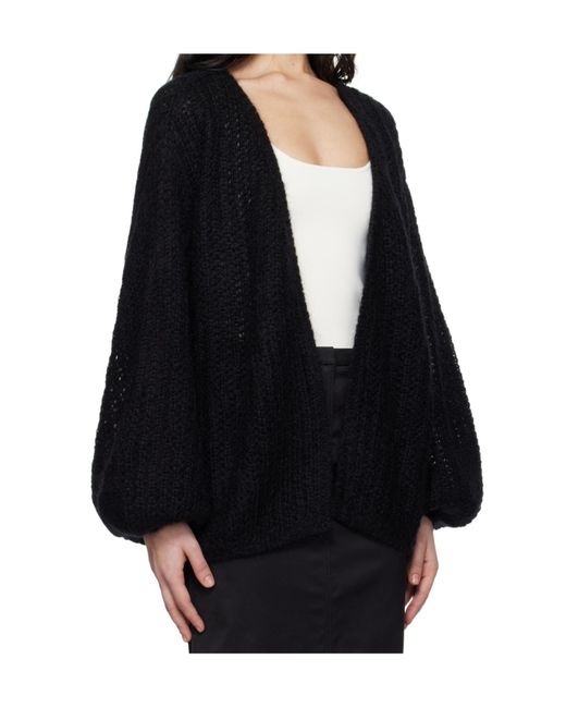 Totême Black Totême Puffed Cardigan