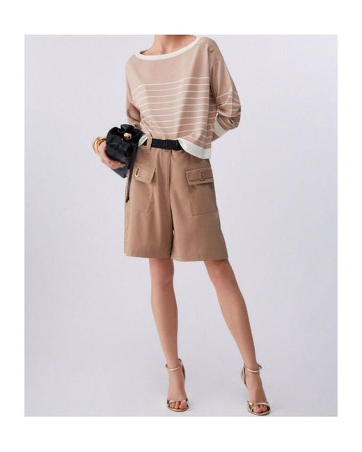Liu Jo Pink Striped Jumper