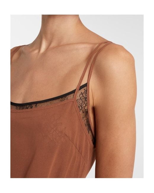 JACQUES WEI Brown Draped Ruffled Maxi Dress