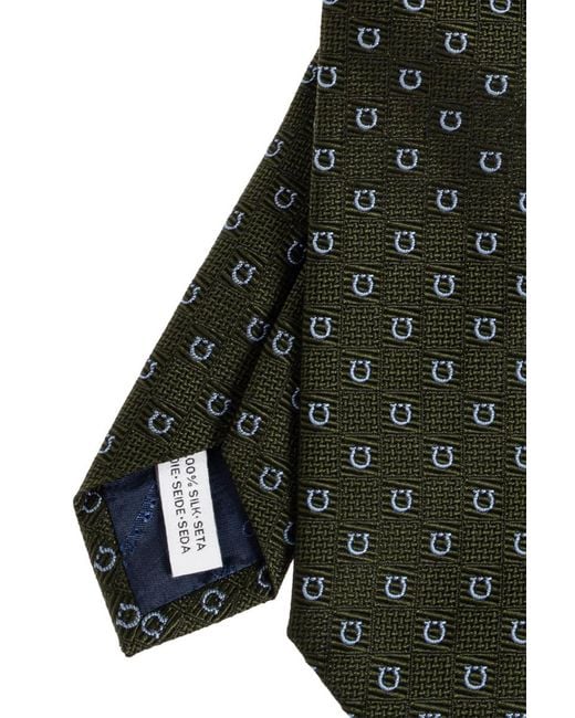 Ferragamo Black Silk Tie for men