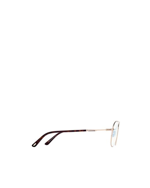 Tom Ford White Metal Frame Flat Mirror for men