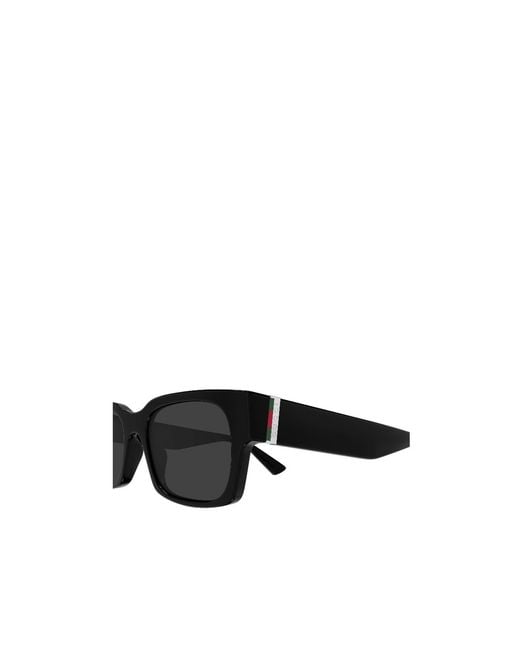 Gucci White Eyewear Rectangular Frame Sunglasses for men