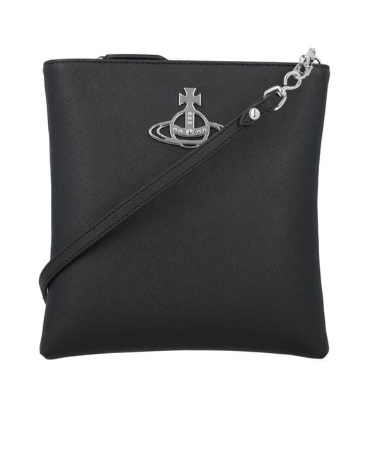 Vivienne Westwood Black Squire Satchel Bag