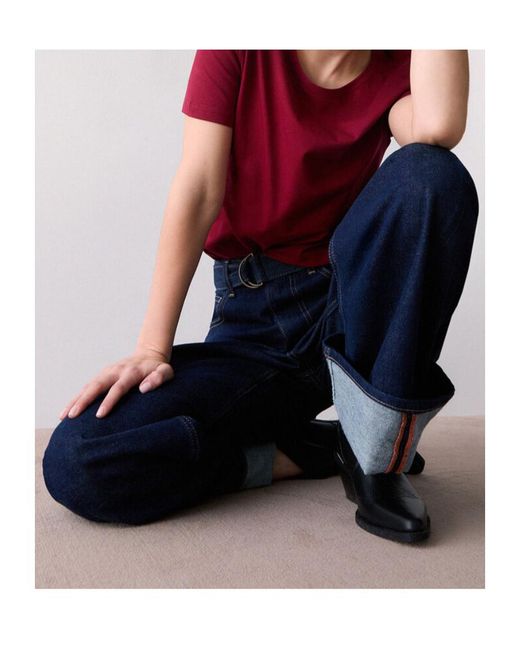 Liu Jo Blue Flared Jeans With Turn-Ups