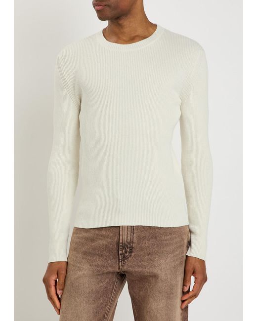 Our Legacy White Silk Knit Top for men