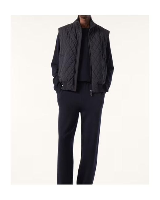 Loro Piana Blue Hopton Vest for men