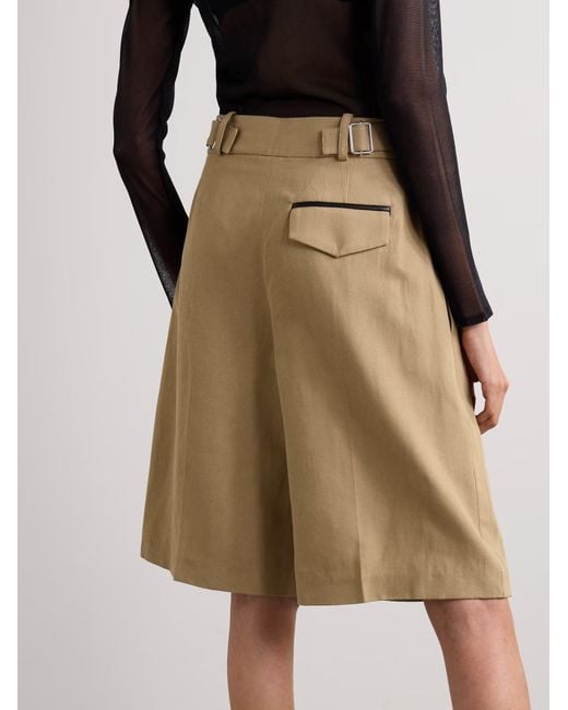Proenza Schouler Natural Jenny's Pleated Shorts
