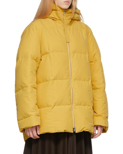Jil Sander Yellow Oversized Padded Jacket