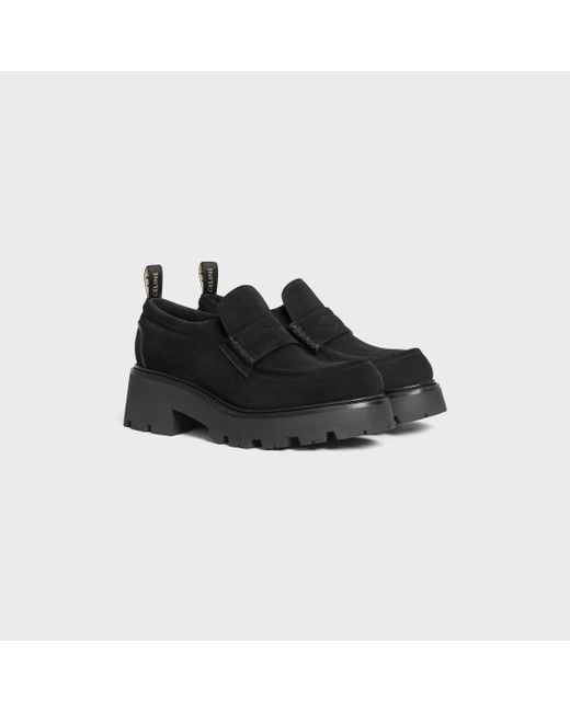 Céline Black Triomphe Loafers