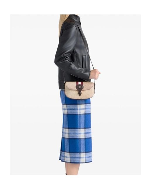 Bally Metallic Small Flap Shoulder Bag