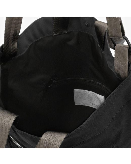 Nanamica Black Zippered Pocket Shoulder Bag for men