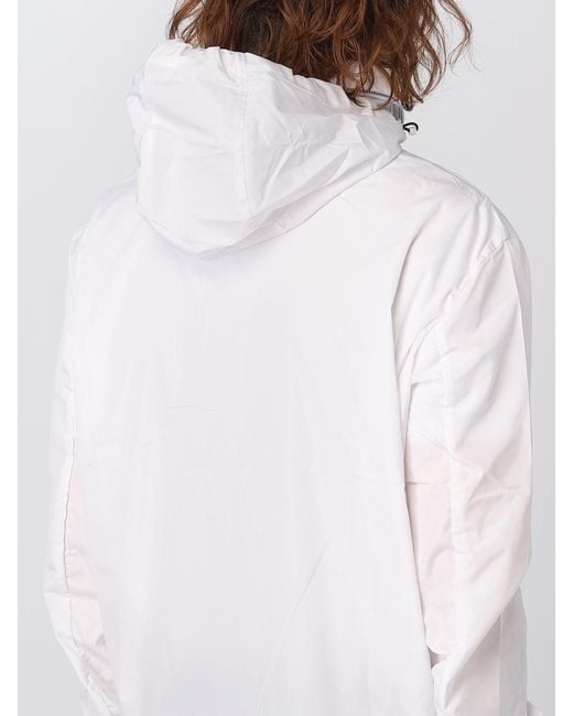 ARMANI EXCHANGE White Logo Patch Zipped Jacket for men