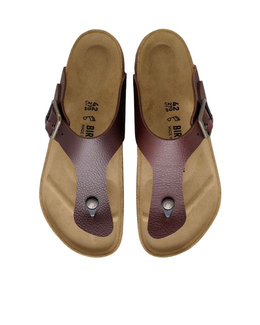 Birkenstock Brown Ramses Thong Buckle Sandals for men