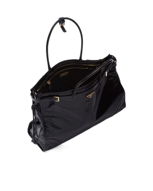 Prada Black Bonnie Extra-Large Leather Handbag
