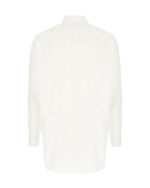 Moschino White Long Sleeve Shirt for men