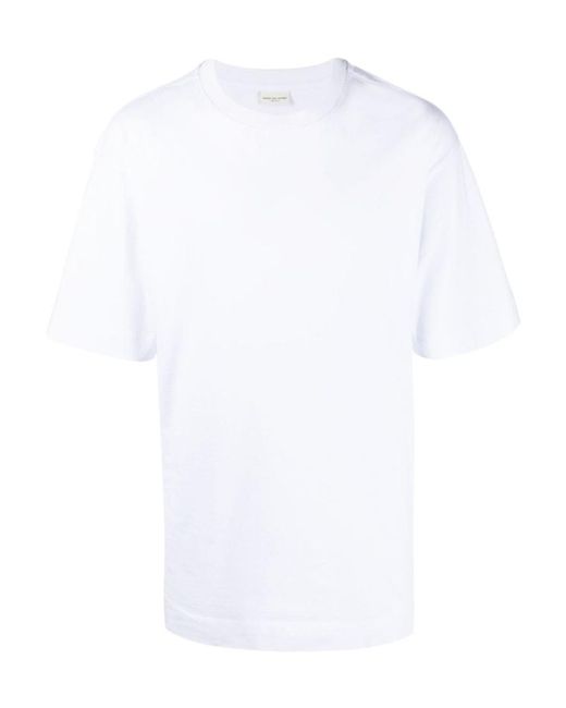 Dries Van Noten White Short-Sleeved T-Shirt for men