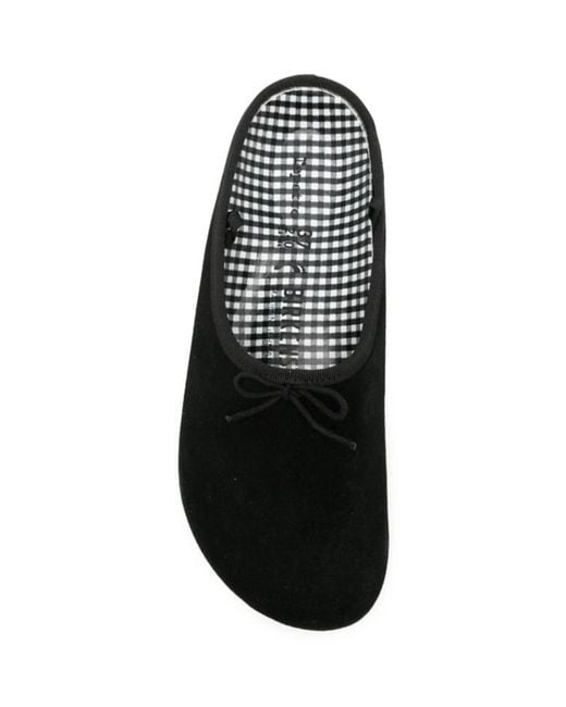 Repetto Black X Birkenstock Round-Toe Mules