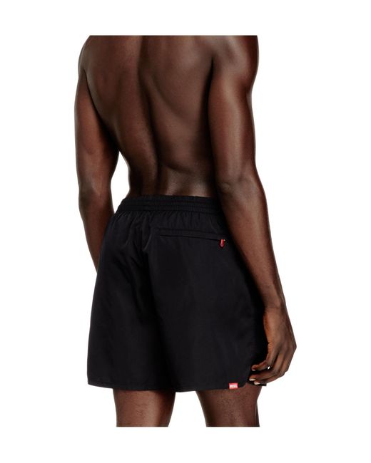 DIESEL Black Sport-41-D-Core Swim Shorts for men