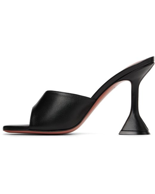 AMINA MUADDI Black Lupita 95 High-Heeled Sandals