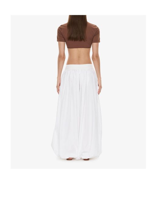 Christopher Esber White U-Prong Ruched Top