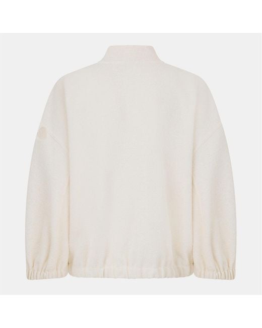 Moncler White Zip-Up Casual Jacket