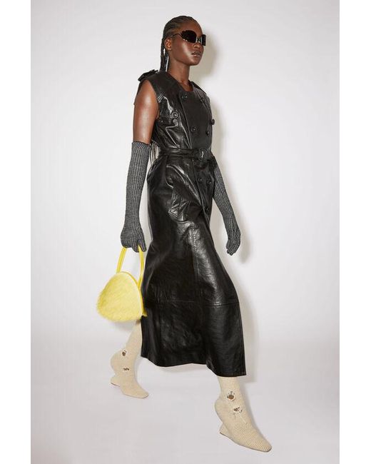 Acne Gray Sleeveless Double-Breasted Coat