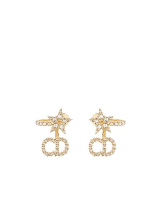 Dior White Clair D Lune Earrings