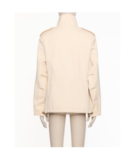 Valentino Natural Vlogo Signat Pocket Caban Coat for men
