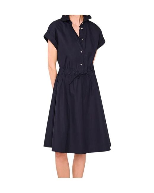 Officine Generale Blue Short Sleeve Dress