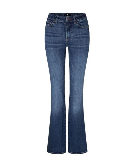 7 For All Mankind Blue Belt Loop Jeans