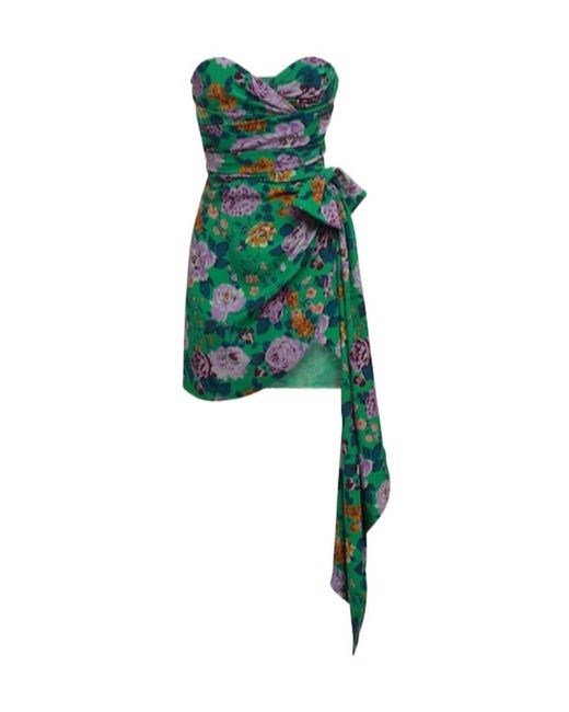 green emerald velvet dress Alessandra Rich Ruffle Gown in Olive Green  Revaia
