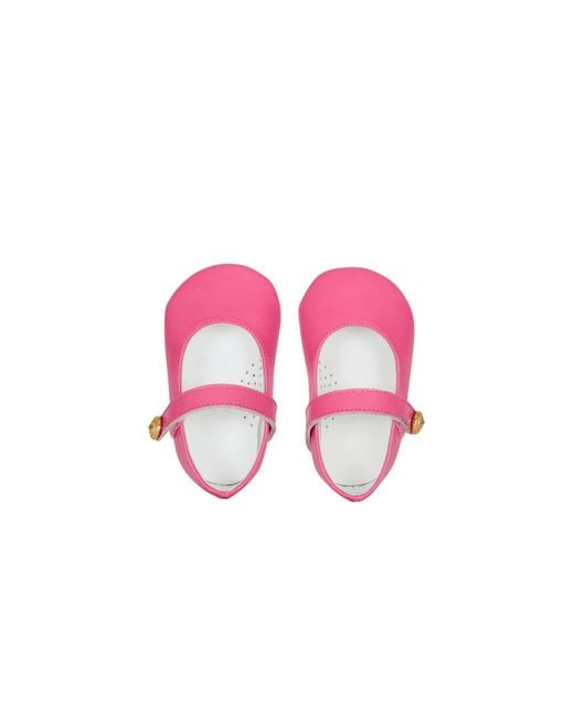 Balmain Pink Ballet Flats With Button