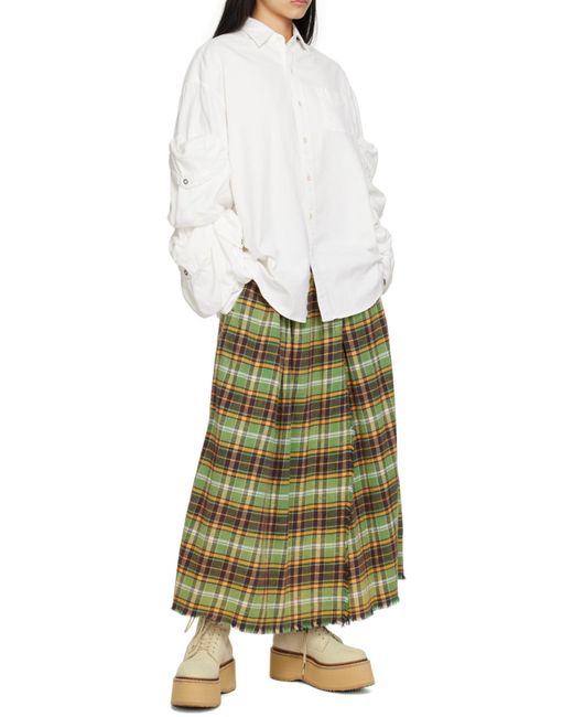 R13 White Cargo Pockets Button-Up Shirt