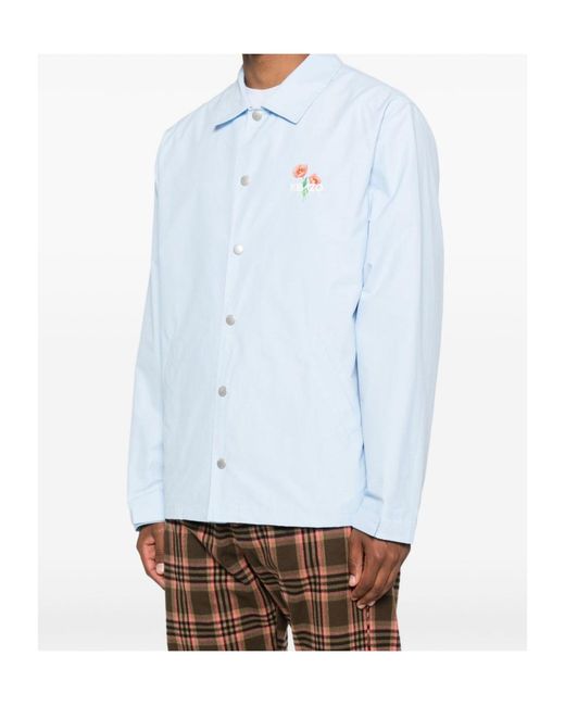 KENZO Blue Archive Bouquet' Light Coach Jacket for men