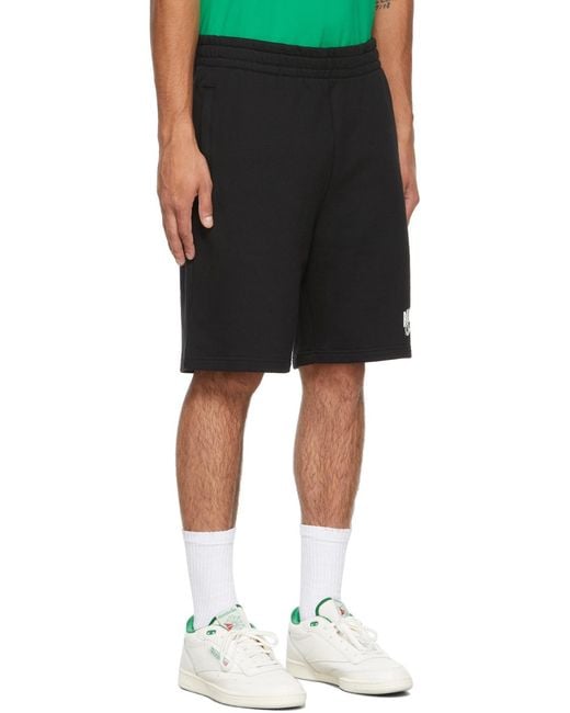 BBCICECREAM Black Logo Patch Track Shorts for men