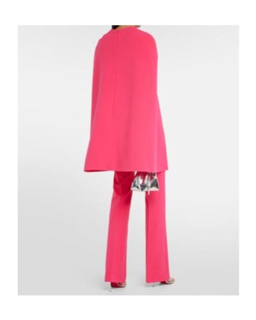 Safiyaa Red Cinzia Crêpe Jumpsuit
