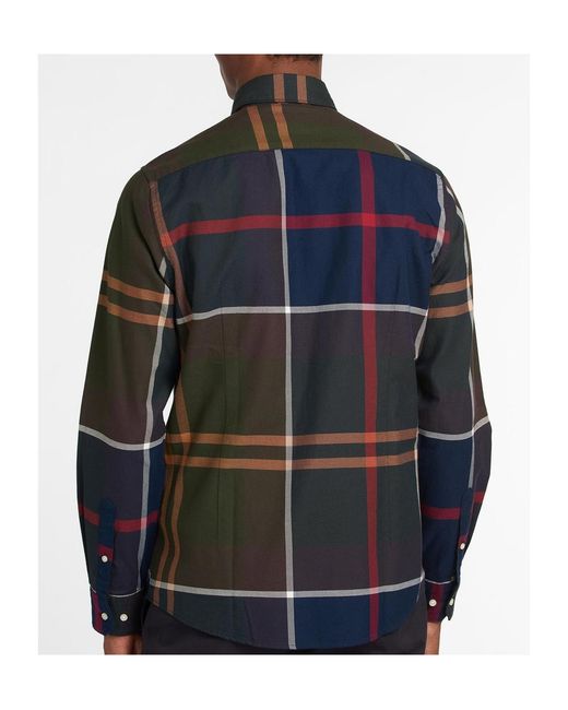 Barbour Green Dunoon Tartan-Print Shirt for men