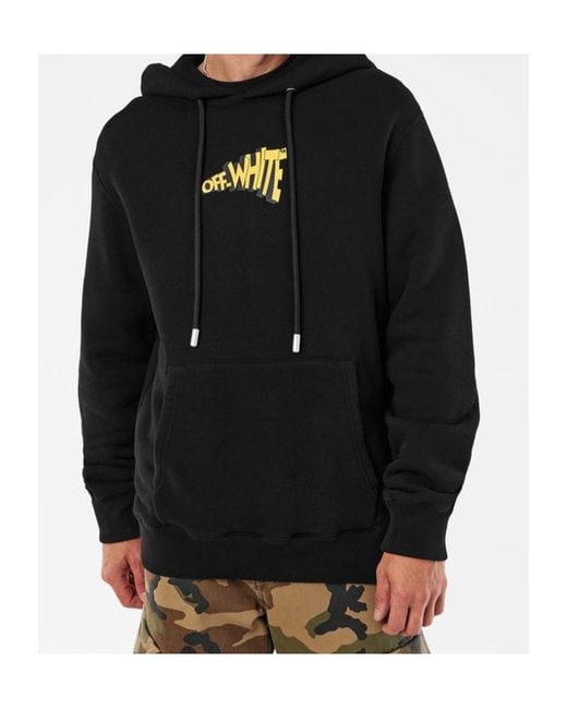Off-White c/o Virgil Abloh Blue Arrow Long-Sleeve Hooded Sweatshirt for men