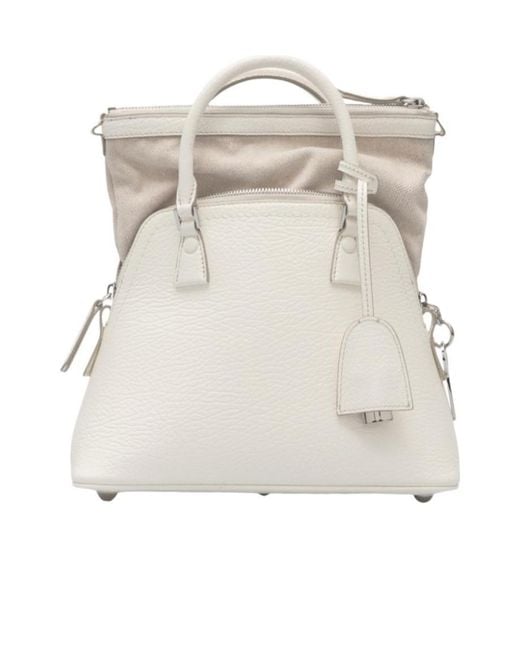 Maison Margiela White 5Ac Classique Mini Tote Bag
