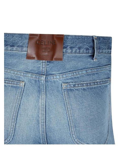 Céline Blue Ripped Jeans for men