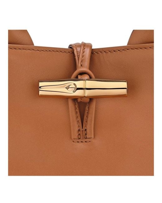 Longchamp Brown Le Roseau S Handbag