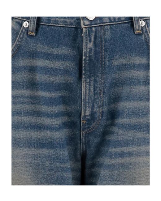 Haikure Blue Washed Wide-Leg Jeans