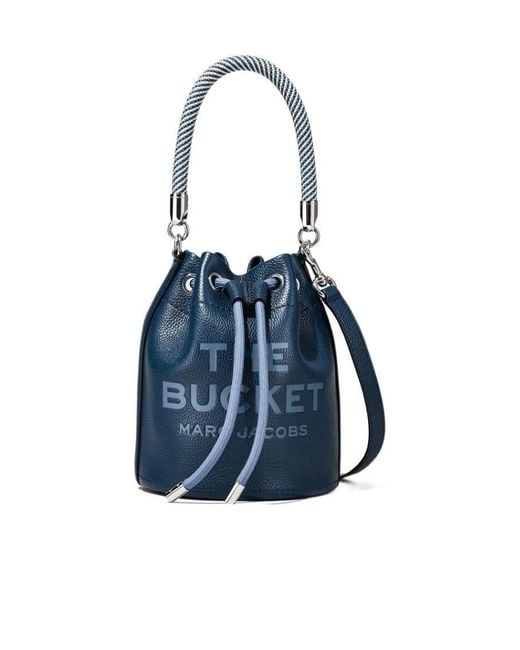 Marc Jacobs Blue The Leather Bucket Bag