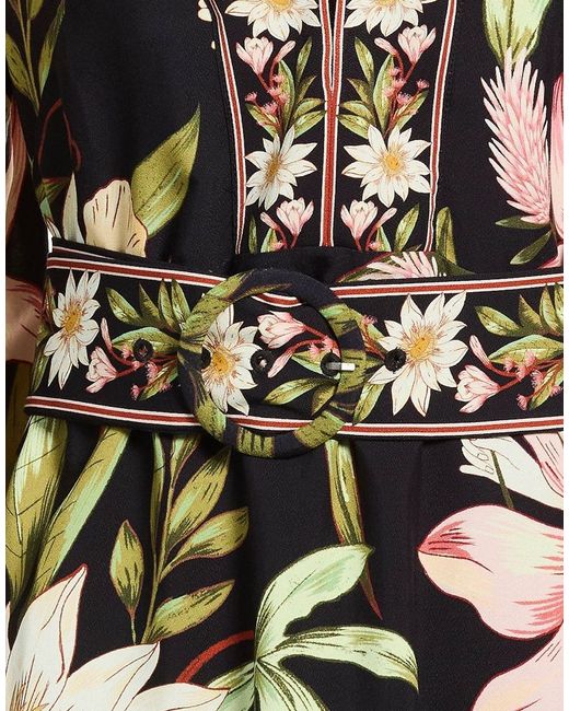 Farm Rio Black Long-Sleeved Dress