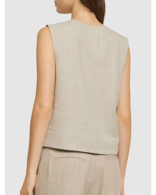 Anine Bing Natural V-Neck Vest