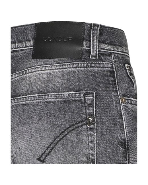Dondup Gray Wide-Leg Jeans