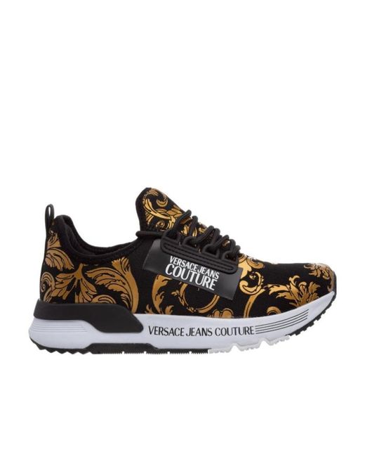 Versace Jeans Black Logo Casual Sneakers